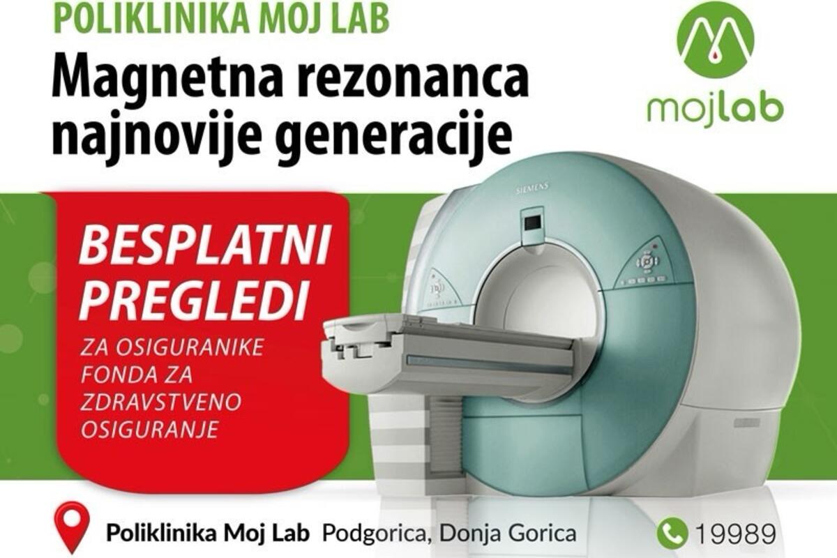 U Poliklinici Moj Lab besplatni pregledi magnetnim rezonancama