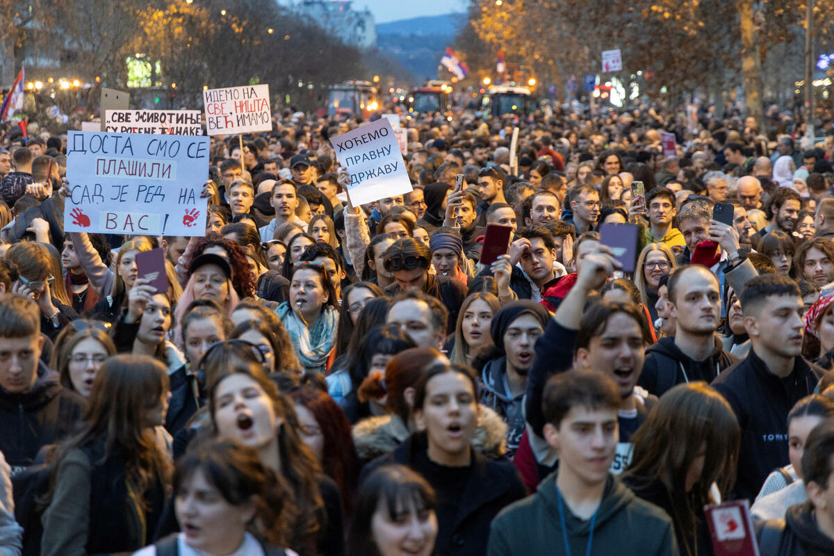 Srbija: Studenti u blokadi objavili plan šetnje od Beograda do Novog Sada